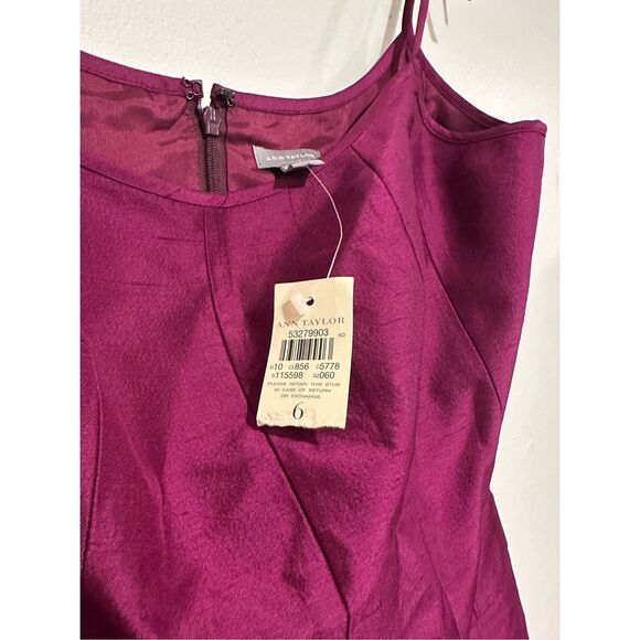 Ann Taylor Burgundy Mini Dress - Picture 3 of 5